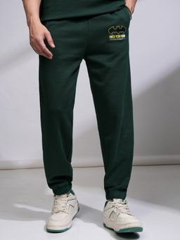 HIGHLANDER - Men's Olive Elasticated Relaxed Fit Joggers