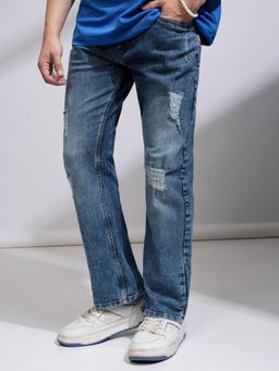 HIGHLANDER - Men's Light Blue Straight Fit Jeans
