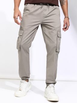 HIGHLANDER - Men's Grey Slim Fit Joggers