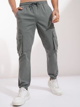 HIGHLANDER - Men's Dark Grey Slim Fit Joggers