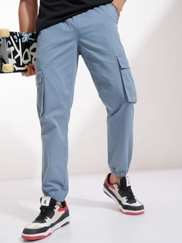 HIGHLANDER - Men's Blue Slim Fit Joggers