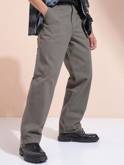 HIGHLANDER - Men's Grey Carpenter Fit Trousers