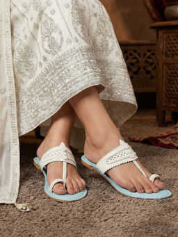 Chaal Chalan - Nayab Blue Kolhapuris