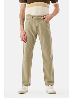 Snitch - Khaki Denim Relaxed Casual Jeans for Men