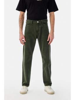 Snitch - Olive Denim Relaxed Casual Jeans for Men