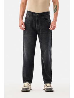 Snitch - Black Washed Baggy Casual Jeans for Men