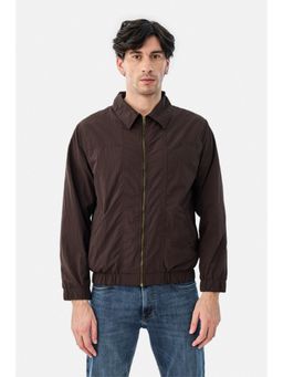 Snitch - Brown Plain Full Sleeves Regular Casual Jacket for Men