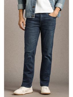 Louis Philippe - Men Navy Blue Light Slim Fit Jeans