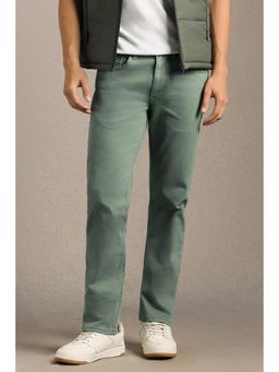 Louis Philippe - Men Green Dark Slim Fit Jeans
