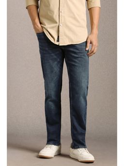 Louis Philippe - Men Navy Blue Light Slim Fit Jeans