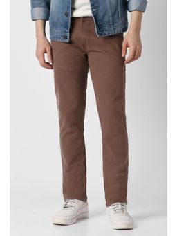 Peter England - Men Brown Dark Wash Jeans