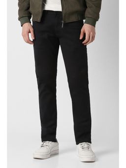 Peter England - Men Black Dark Wash Jeans