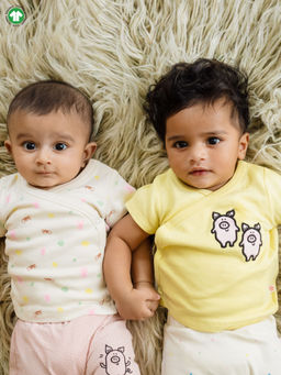 Greendigo - Organic Cotton Solid & Printed Tshirt Top for babies