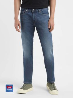 Levi's - Men's 511 Dark Blue Slim Fit Jeans