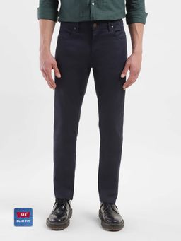 Levi's - Men 511 Navy Blue Slim Fit Jeans