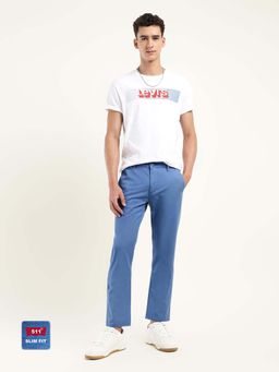 Levi's - Mens 511 Slim Fit Blue Chinos