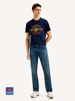Levi's - Men's 511 Slim Fit Dark Blue Jeans
