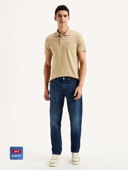 Levi's - Men's 511 Slim Fit Dark Blue Jeans