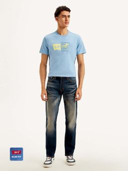 Levi's - Men's 511 Slim Fit Dark Blue Jeans