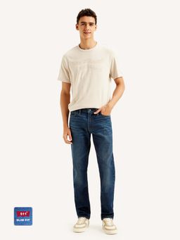 Levi's - Men's 511 Slim Fit Dark Blue Jeans