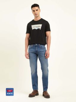 Levi's - Men'S Blue Solid/Plain Jeans