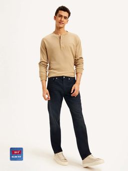 Levi's - Men Slim Fit Navy Blue Jeans