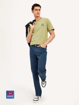 Levi's - Men Slim Fit Dark Blue Jeans