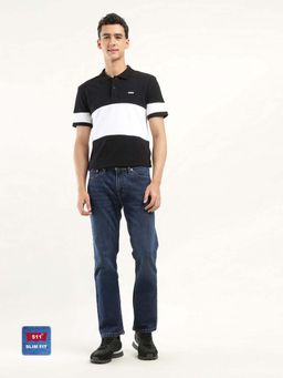 Levi's - Men 511 Slim Fit Navy Blue Jeans