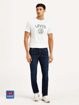 Levi's - Mens 511 Slim Fit Dark-Blue Jeans