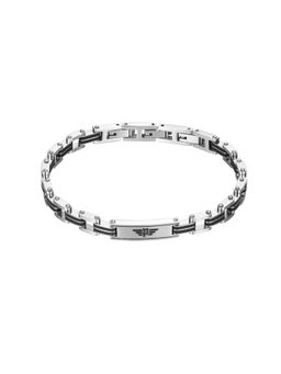 Police - Carb Ii Ss Black Inlay P Logo Bracelet - PEAGB0008701