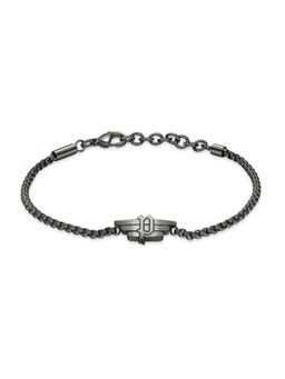 Police - Revelry Gunmetal Wing Logo Bracelet - PEAGB0033303