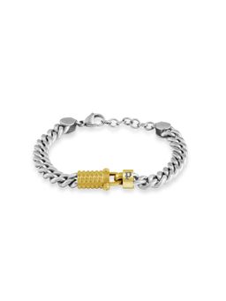 Police - Wrath Ss Gold Textured Chain Bracelet - PEAGB0036605