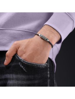 Police - Gripcord Ss Stud Motif Blue Bracelet - PEAGB0038105