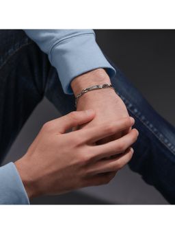 Police - Coil Ss Wing Logo Slim Bracelet - PEAGB0039401