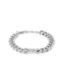 Police - Interstellar Ss Logo Curb Chain Bracelet - PEAGB0077901