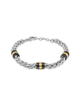 Police - Solaris Ss Gold Black Tube Chain Bracelet - PEAGB0078202