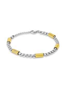 Police - Radius Ss Gold Cylinder Chain Bracelet - PEAGB0078501