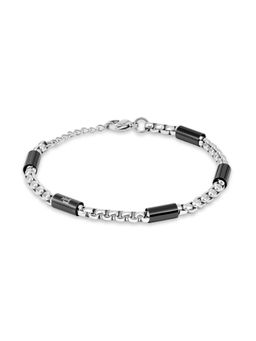 Police - Radius Ss Gunmetal Cylinder Chain Bracelet - PEAGB0078502
