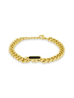 Police - Vigor Gold Black Seashell Chain Bracelet - PEAGB0079902