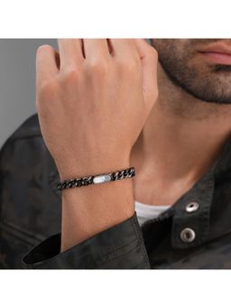 Police - Vigor Gunmetal White Seashell Bracelet - PEAGB0079903