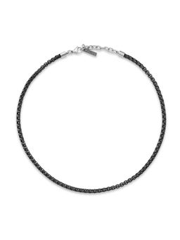 Police - Fleshy Black Ss Chain Necklace - PEAGN0006202