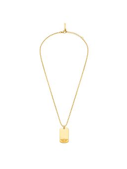 Police - Icarus Ii Gold Plated Tag Necklace - PEAGN0009402