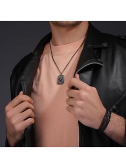 Police - Cranio Antique Ss Skull Emblem Necklace - PEAGN0037601