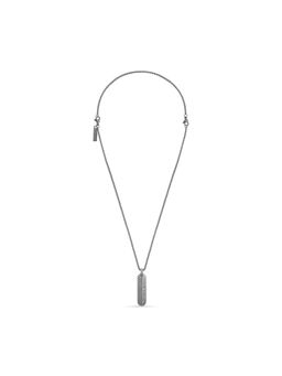 Police - Treadstone Gunmetal Ellipse Pendant Necklace - PEAGN0078002