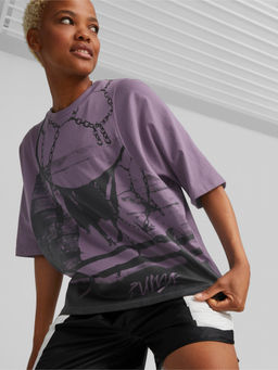 Puma - Strong Side Womens Purple T-Shirt