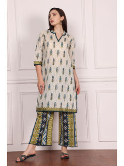 THE COTTON LAWN SHOP - Printed Unstitched Dress Material (Set of 2)