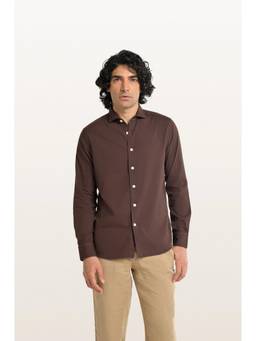 TERRA LUNA - Brown Finn Khadi Espresso Men's Shirt