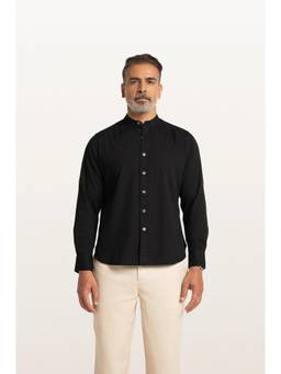 TERRA LUNA - Puck Khadi Black Men's Shirt