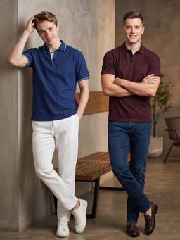 Greylongg - Multi-Colour Comfortable Men's Polo T-Shirt (Pack of 2)