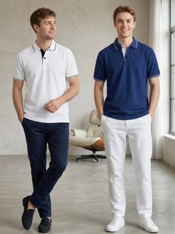 Greylongg - Multi-Colour Comfortable Men's Polo T-Shirt (Pack of 2)